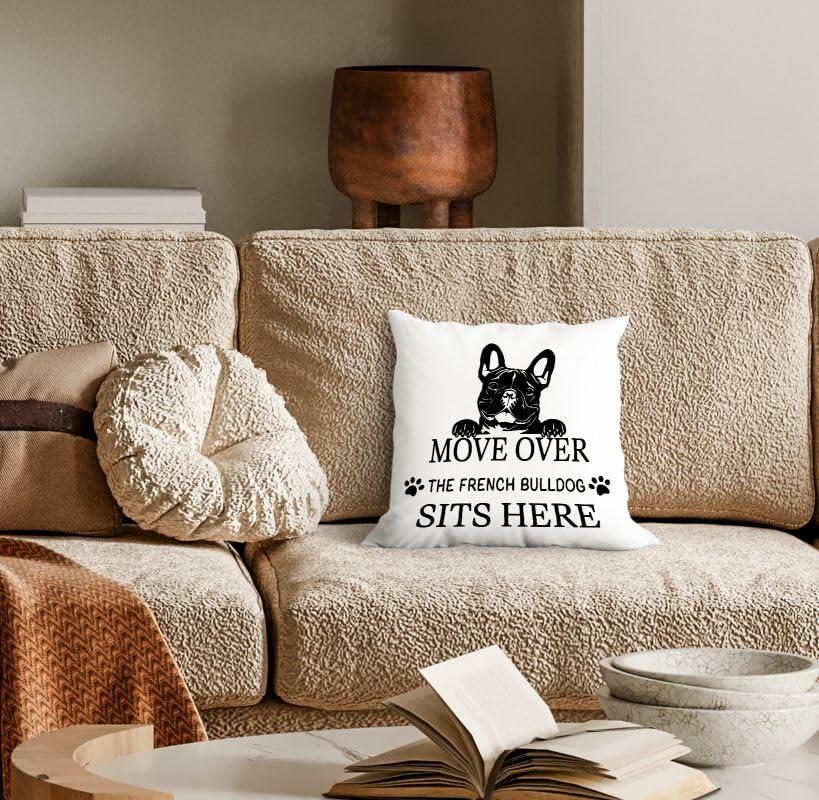 Huester French Bulldog Pillow Covers Dog Decor Gifts 18x18