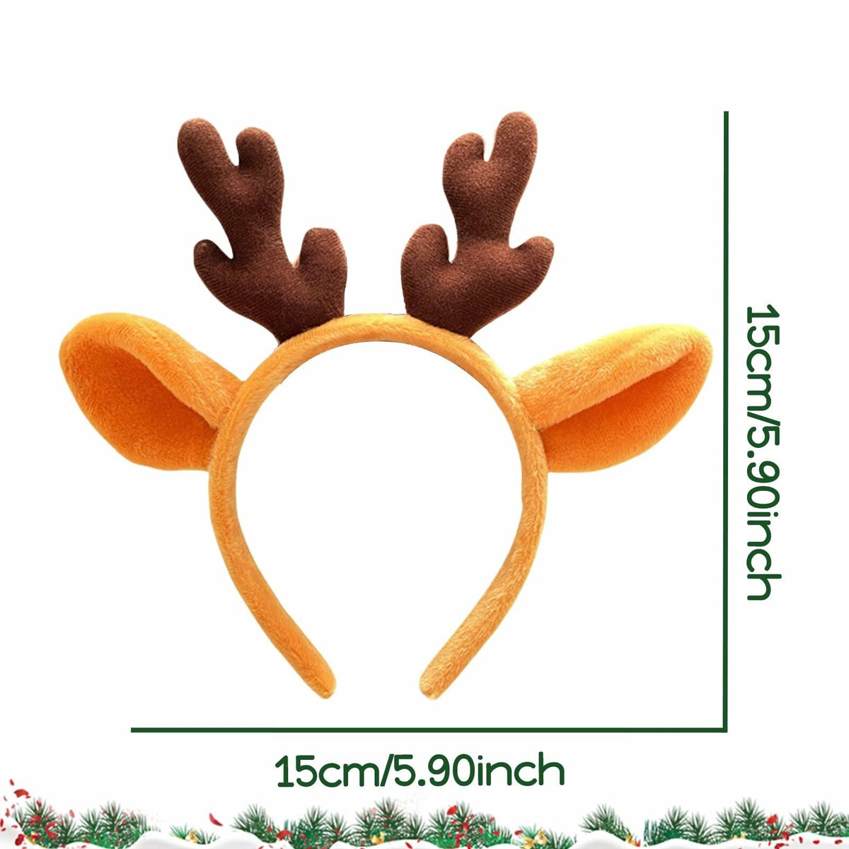 ZEYER Reindeer Antlers Headband Christmas Hair Accessory Cute 1PCS