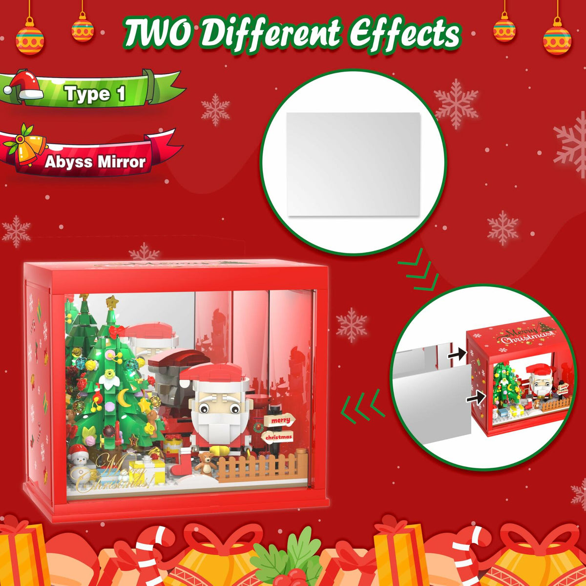 Bestbase Santa Claus Christmas Tree Building Blocks Kit 512pc LED Light
