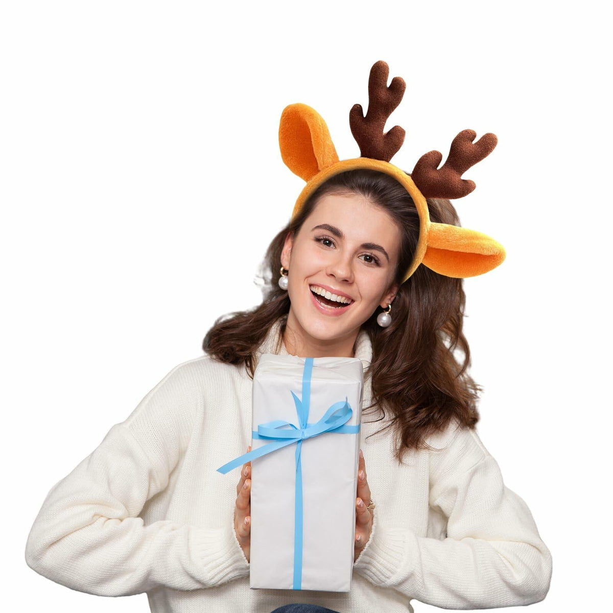 ZEYER Christmas Reindeer Antlers Headband Animal Ears 1PCS Women