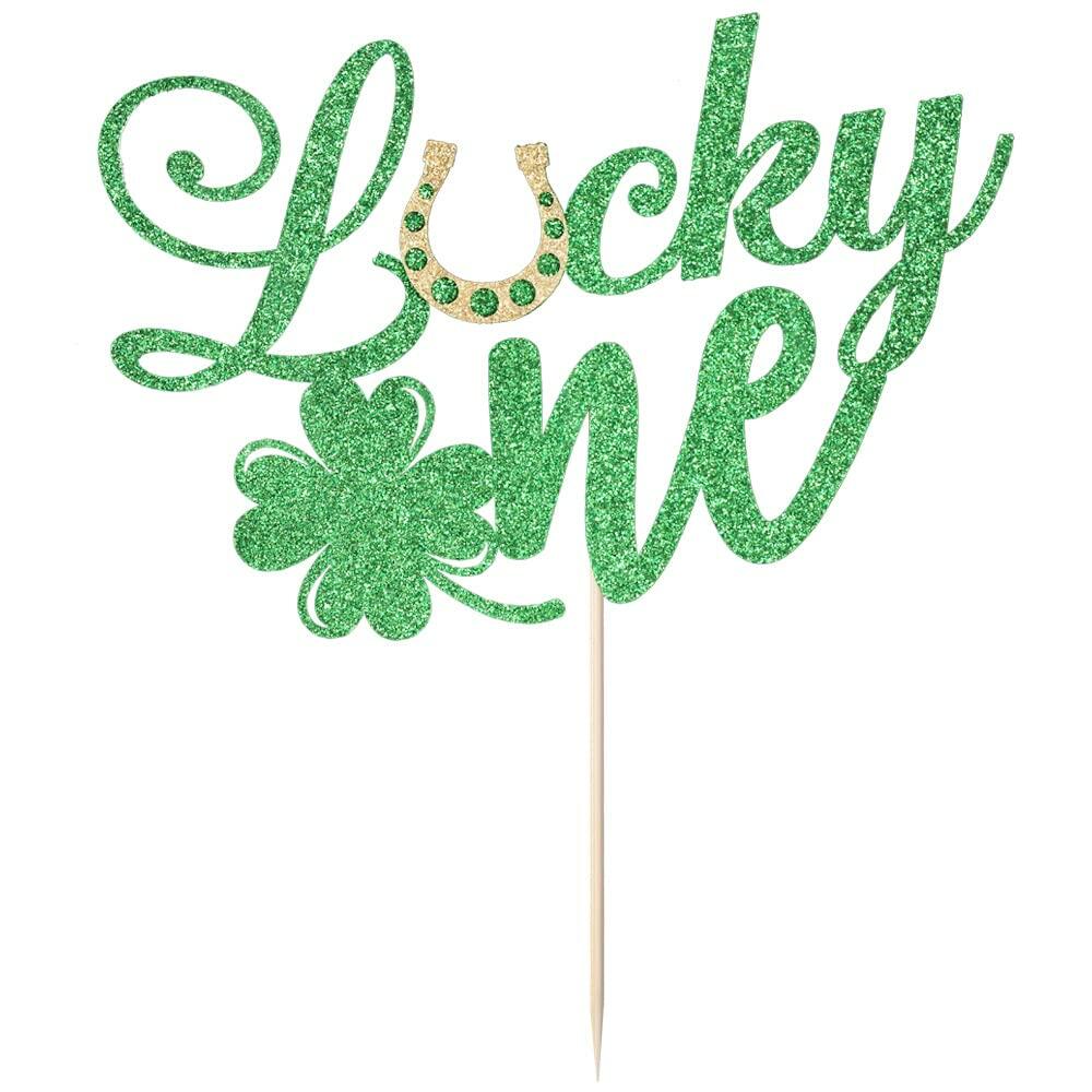 Kaoenla Green Flash Lucky One Cake Topper Birthday Party Decoration