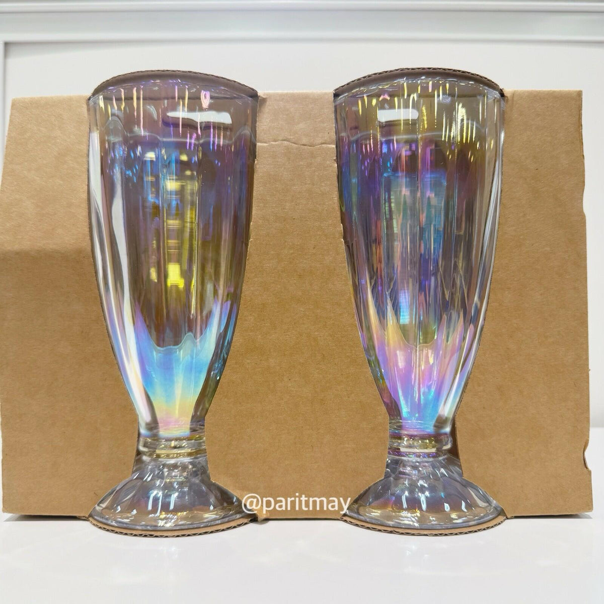 Target Bullseye's Playground Americana Milkshake Glasses 2pk 12.9oz Clear