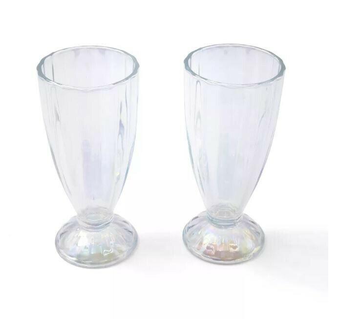 Target Bullseye's Playground Americana Milkshake Glasses 2pk 12.9oz Clear