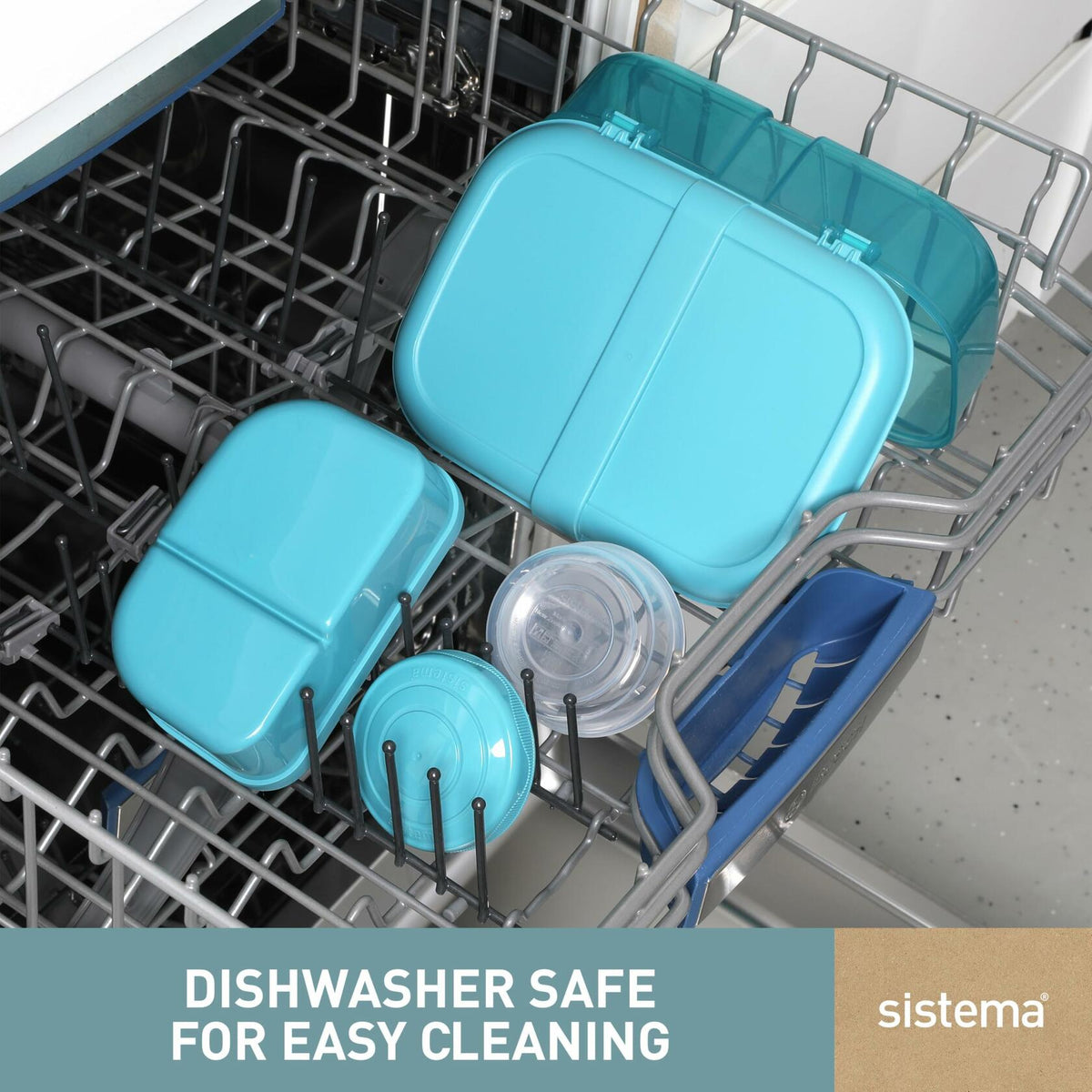Sistema PDQ Ribbon Lunch To Go 1.1L Container BPA Free