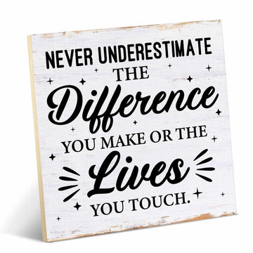 Coworker Appreciation Wood Sign Desk Decor 6.3x6.3 Inches Office Gift