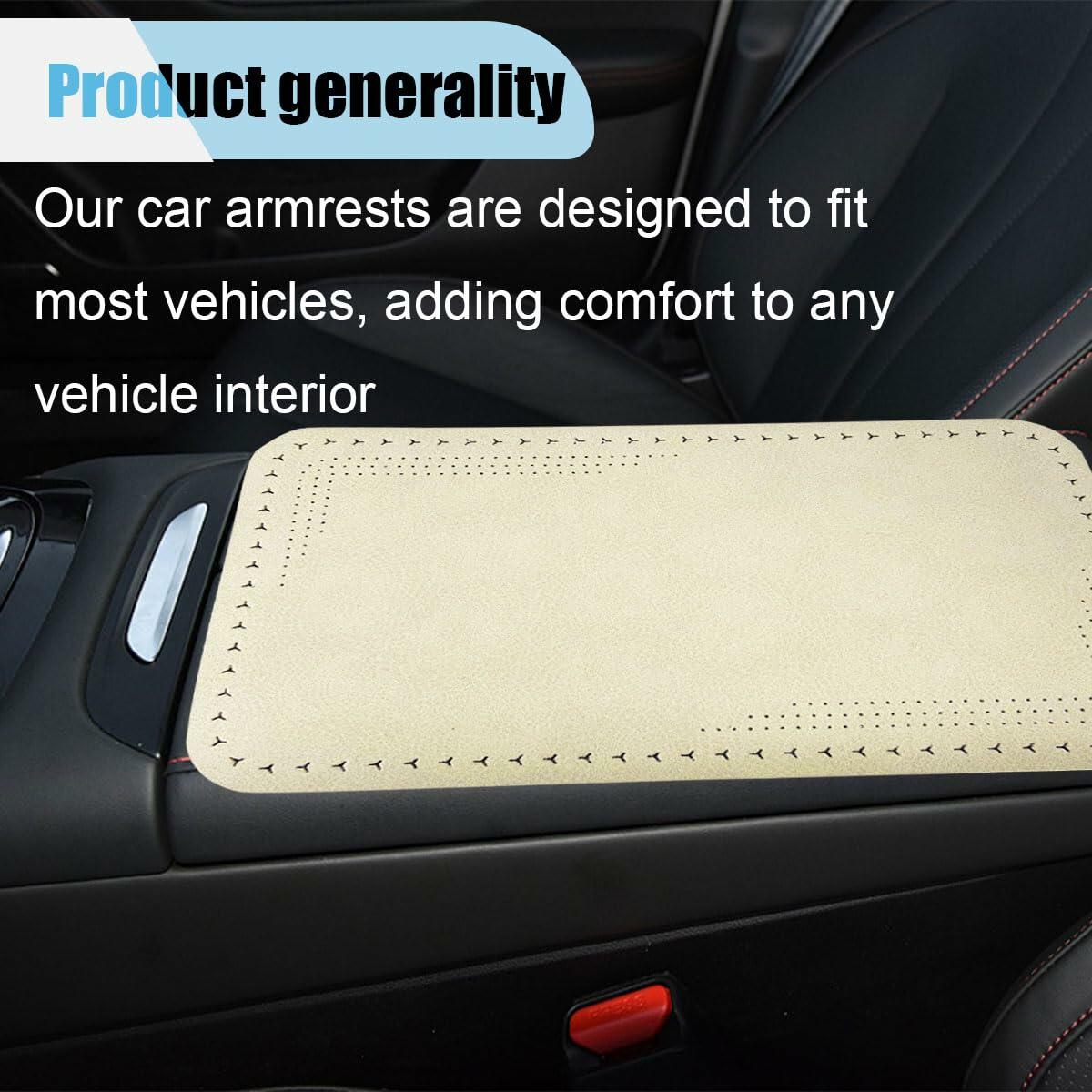 LAINLOY Car Center Console Pad Leather Armrest Cover Universal