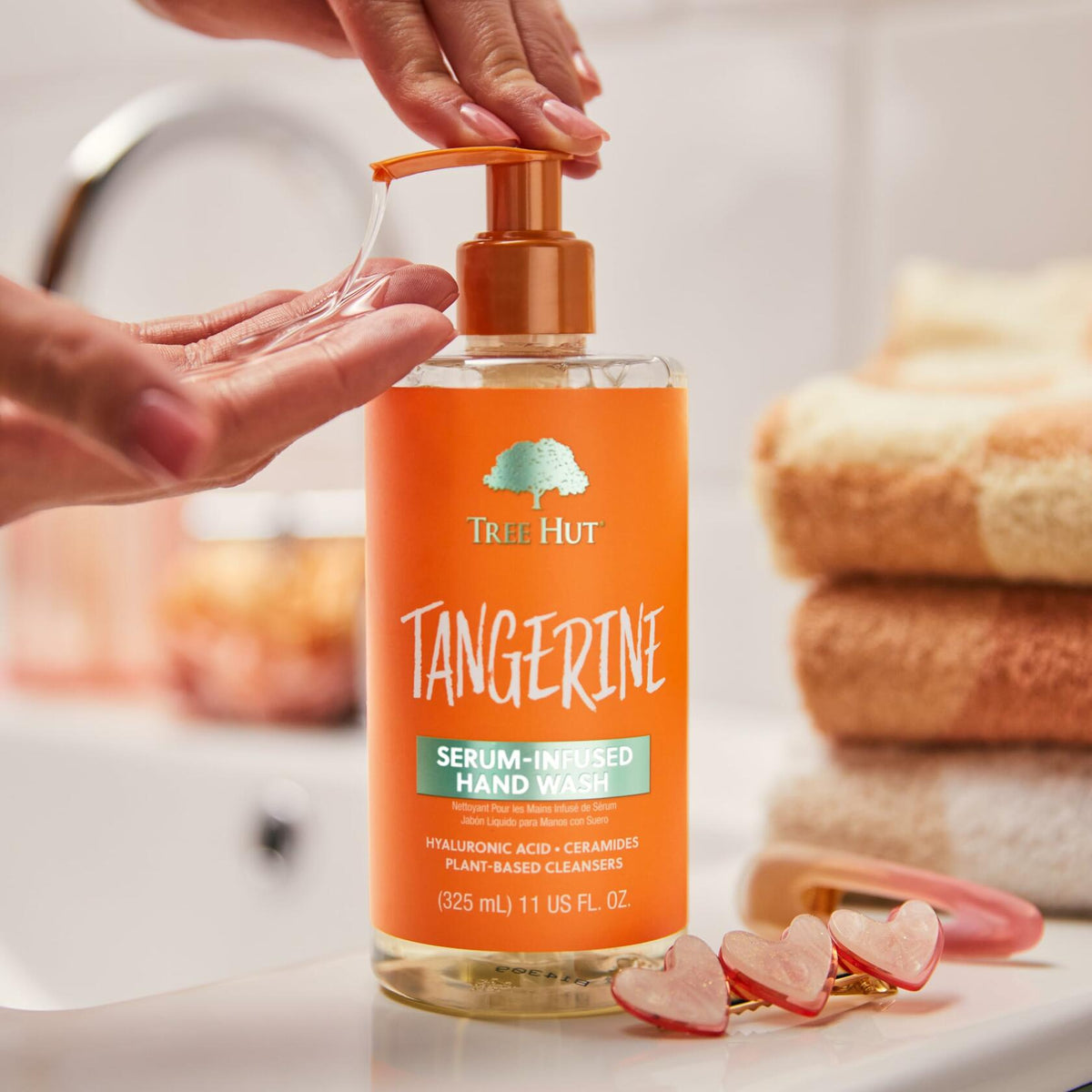 Tree Hut Tangerine Serum Infused Hand Wash Nourish Hydrate 11 fl oz