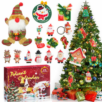 [Like New] BUSY DINOS Advent Calendar 2024 24 Days Christmas Tree Pendant Decoration
