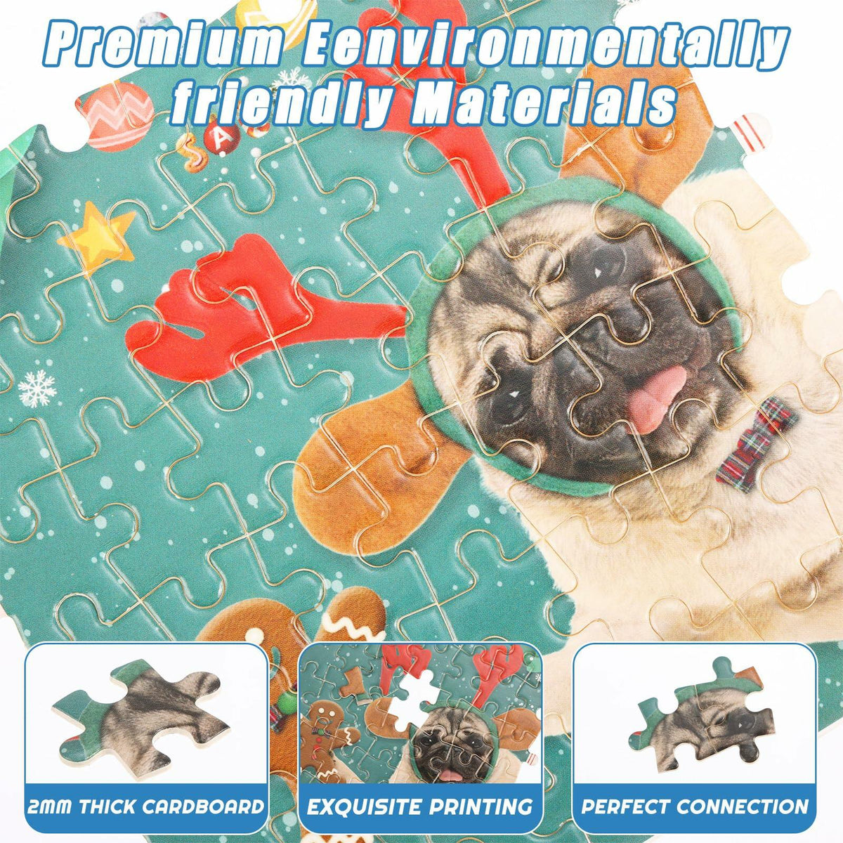 Sibosen 2024 Polar Christmas Puzzle Advent Calendar 1008 Pieces Style-02