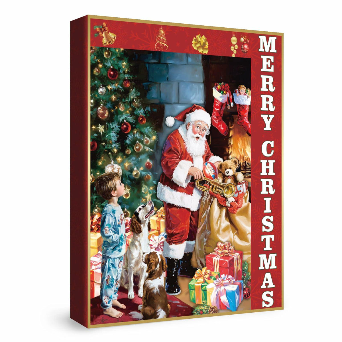 Christmas Eve Secret Painting 1000pc Adult Jigsaw Puzzle Winter Art Santa