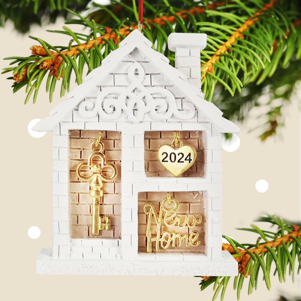 New Home Christmas Ornament 2024 Housewarming Gift Tree Decor