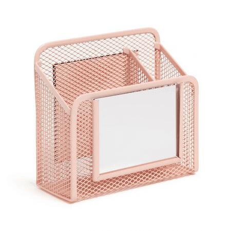U Brands Locker Mesh Cup with Mirror Lucent Dreams Pink