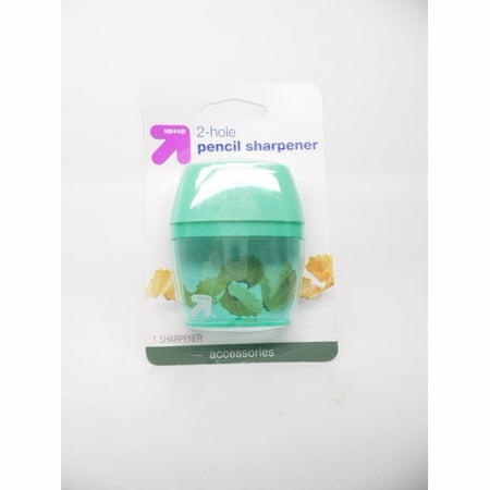 Up&up Pencil Sharpener 2 Hole Handheld ABS Steel Colors May Vary 1ct