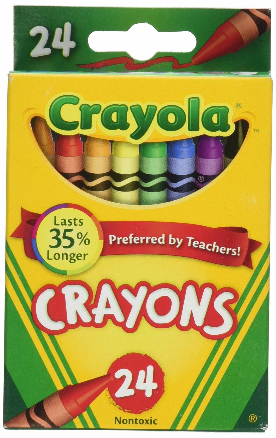 Crayola Crayons 24 Count 2 Packs Assorted Colors School Art Supplies