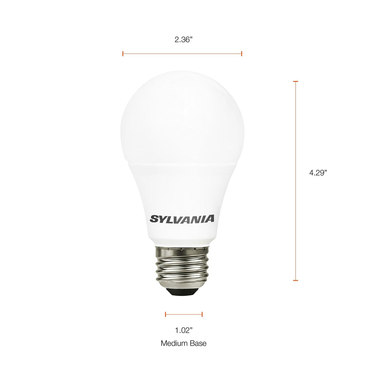 SYLVANIA LED Light Bulb 75W Equivalent A19 12W Medium Base Daylight 1 Pack