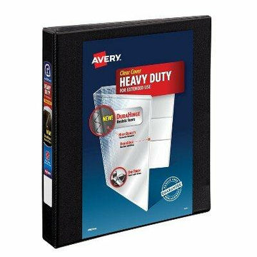 [Like New] Avery Heavy Duty 3-Ring Binder 1" Black Durable Office Supply