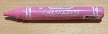 Crayola Blueberry Scented Body Wash Pen 1.9oz Pink Crayon Shape