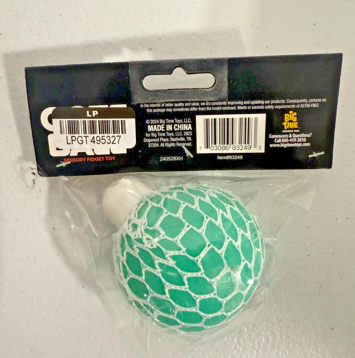 Toy Planet Ooze Balls Damage Packaging Age 2+ Fun Sensory Toy