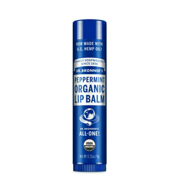 Dr. Bronner's Organic Peppermint Lip Balm 0.15 oz