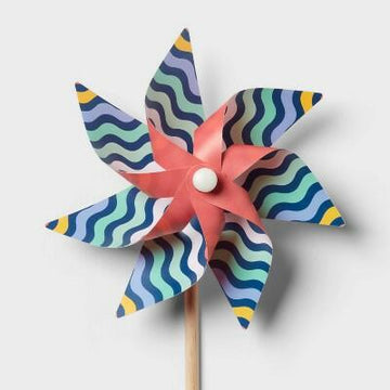 Sun Squad™ 20" Pinwheel Pastel Stripes Multicolor