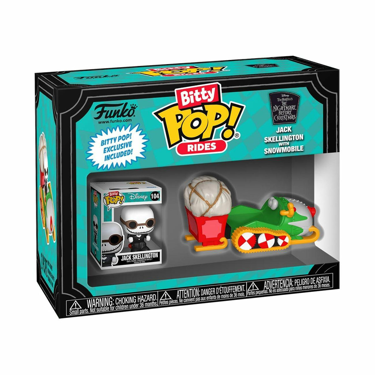 Funko Pop! Bitty Ride Jack with Snowmobile Nightmare Before Christmas Vinyl