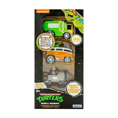 Teenage Mutant Ninja Turtles Diecast Vehicles 3pk Leonardo Donatello Shredder