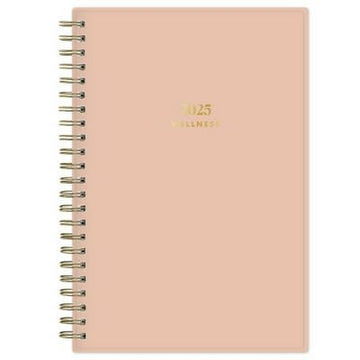The Everygirl Wellness Planner 2025 Weekly Monthly Wirebound Desert Rose 5x8