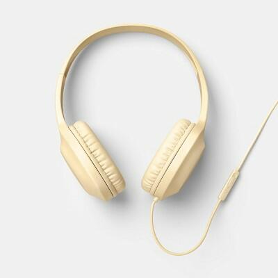 heyday Wired On-Ear Headphones Mist Yellow Built-In Mic 3.5mm Jack
