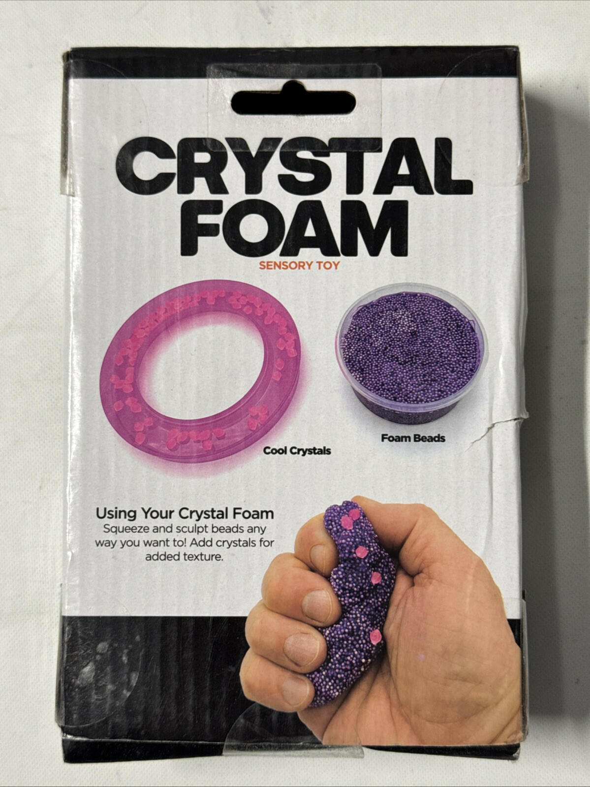 ToyPlanet Crystal Foam Sensory Squishy Foam Beads with Cool Crystals
