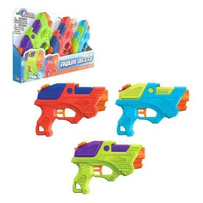 Tidal Storm Aqua Blitz Toy Blasters 3pk ABS Material Water Blasters