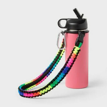 Pride 24oz Hydration Water Bottle with Rainbow Strap