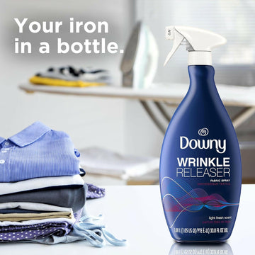 Downy Wrinkle Releaser Spray Light Fresh Scent Fabric Refresher 33.8oz
