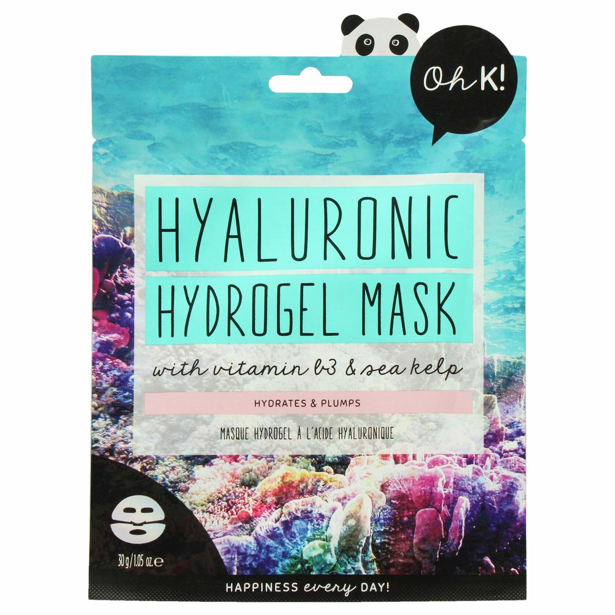 Oh K! Hydrogel Mask Moisturizing Face Sheet Hyaluronic Acid 1 Pc Marine