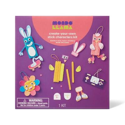 Mondo Llama 5ct Easter Craft Stick Characters Kit