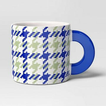 Room Essentials Stoneware 16oz Coffee Mug Cobalt Blue Green Ceramic