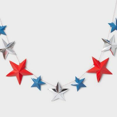 Sun Squad 9ct 3D Paper Star Dangler Party Decorations White