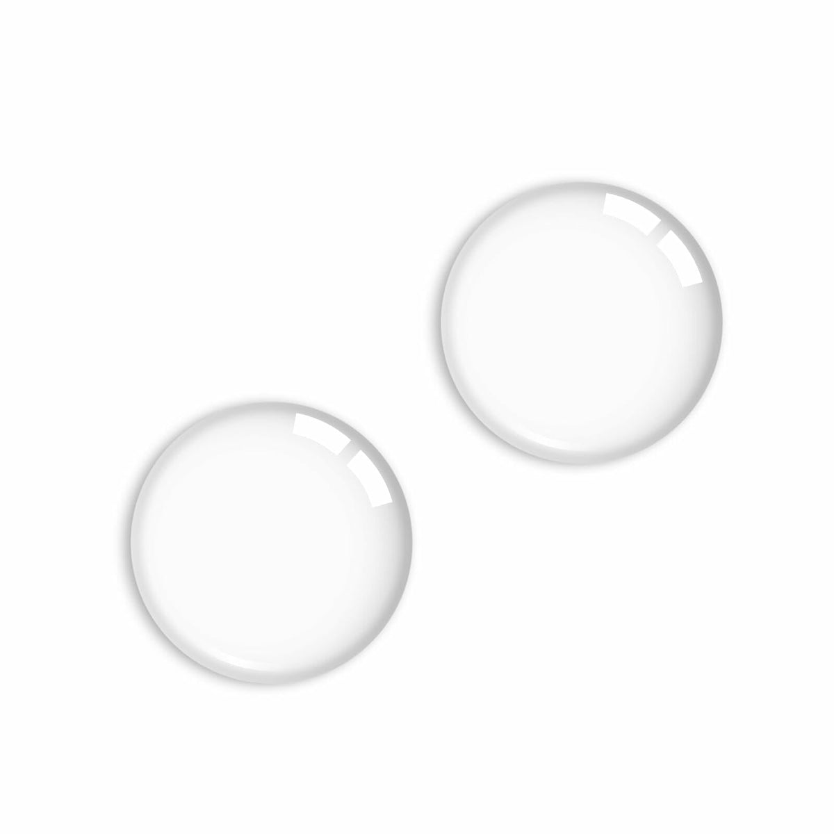 HOMOTEK Clear Door Stoppers 12 Pack 1.6in Transparent Round Wall Protector