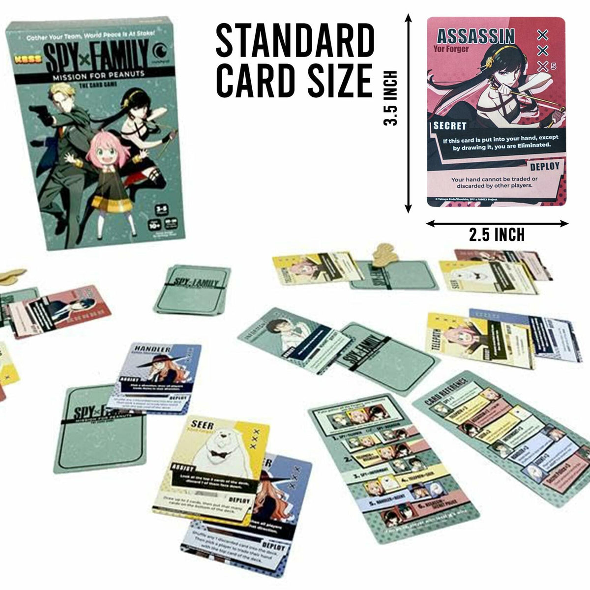 KESS Spy X Family Mission for Peanuts Board Game Players 3-5 Ages 10+