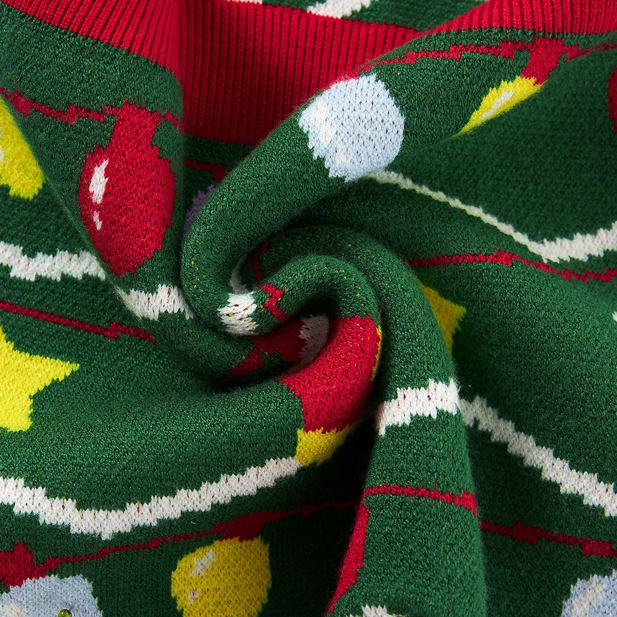 SunFocus Baby Christmas Ugly Sweater Romper Overalls Green Size 0-3M 3-6M
