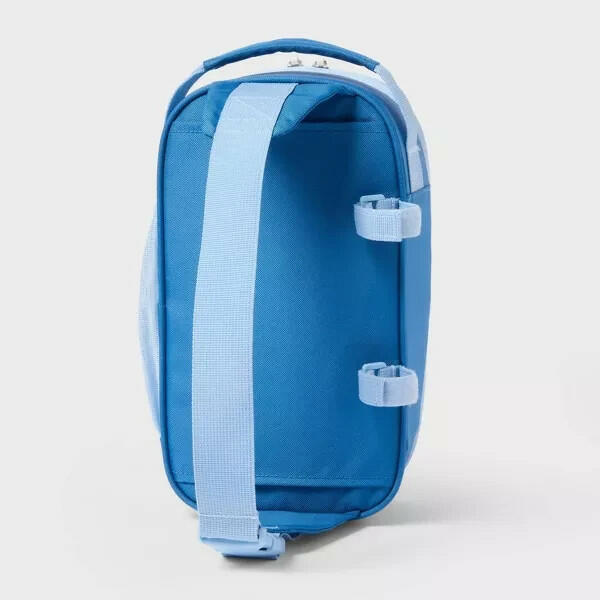 Sun Squad Soft Sided Cooler Backpack 4.5qt 6 Cans Blue Adjustable Strap