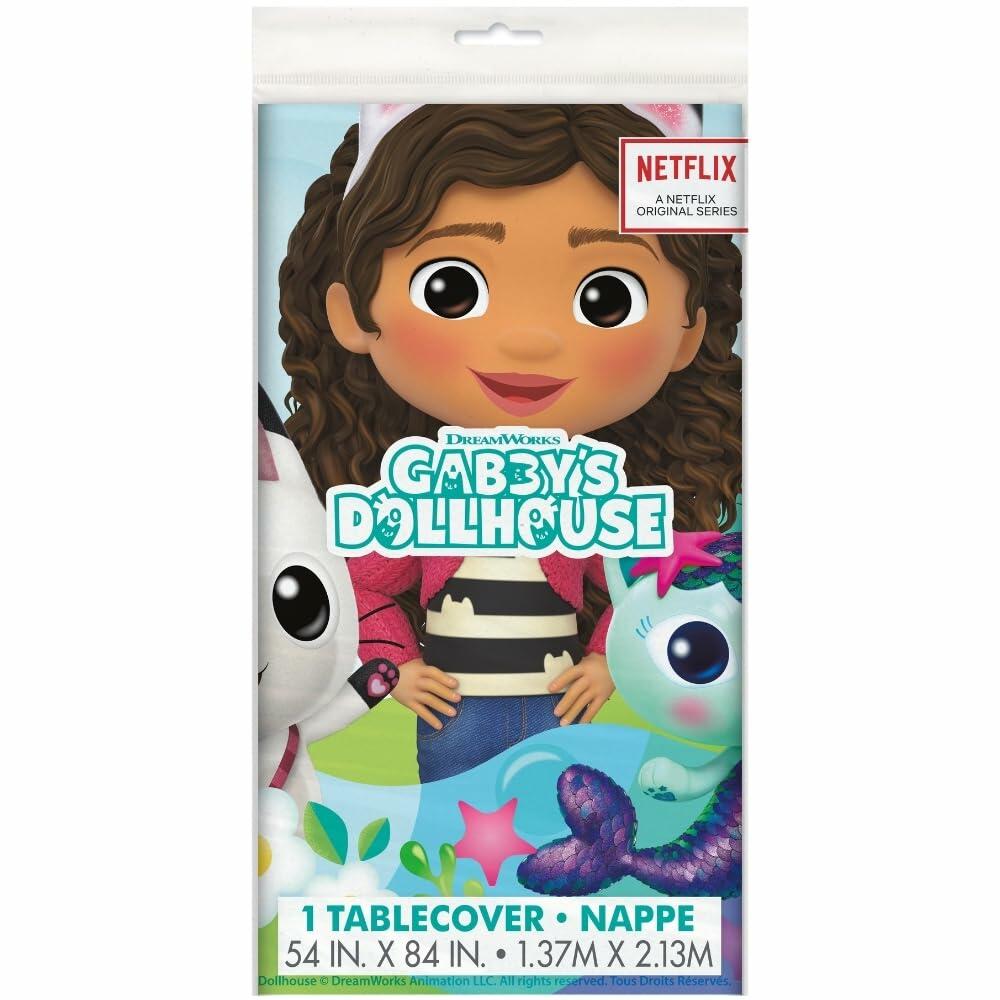 Unique Gabby's Dollhouse Plastic Table Cover 54x84 Inch Party Decor