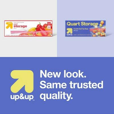 Up & Up Quart Storage Bags 7x7.4 Clear BPA-Free 50 Count