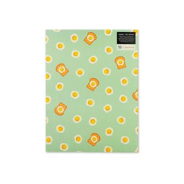 Best Year Ever 2 Pocket Paper Folder Egg and Toast Design School Supplies