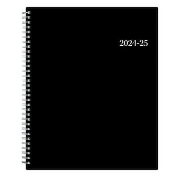 Blue Sky 2024-25 Weekly Monthly Planner 11x8.5 Black Wirebound