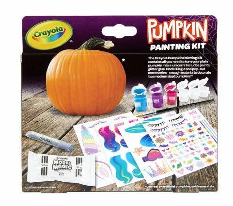 [Like New] Crayola Pumpkin Painting Kit Paint Sticks Glitter Glue Halloween Craft