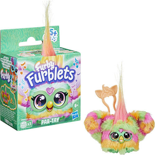 [Like New] Furby Furblets Par Tay Interactive Plush Toy Multicolor Talking Collectible