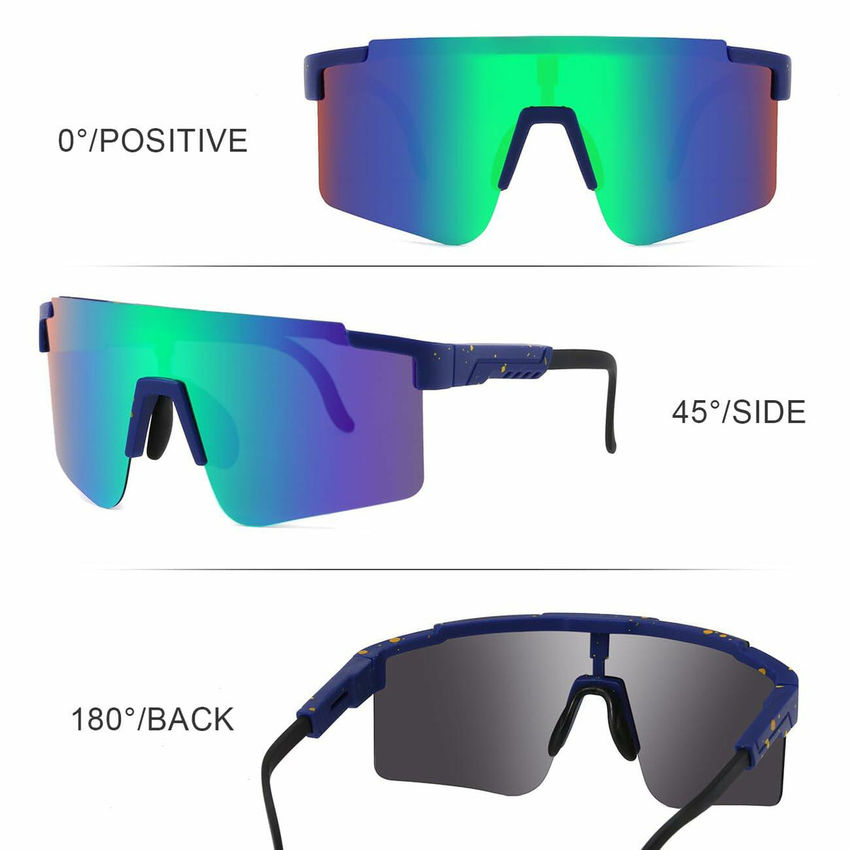 MARIDA UV400 Sports Sunglasses Adjustable Temple Men Women Unisex