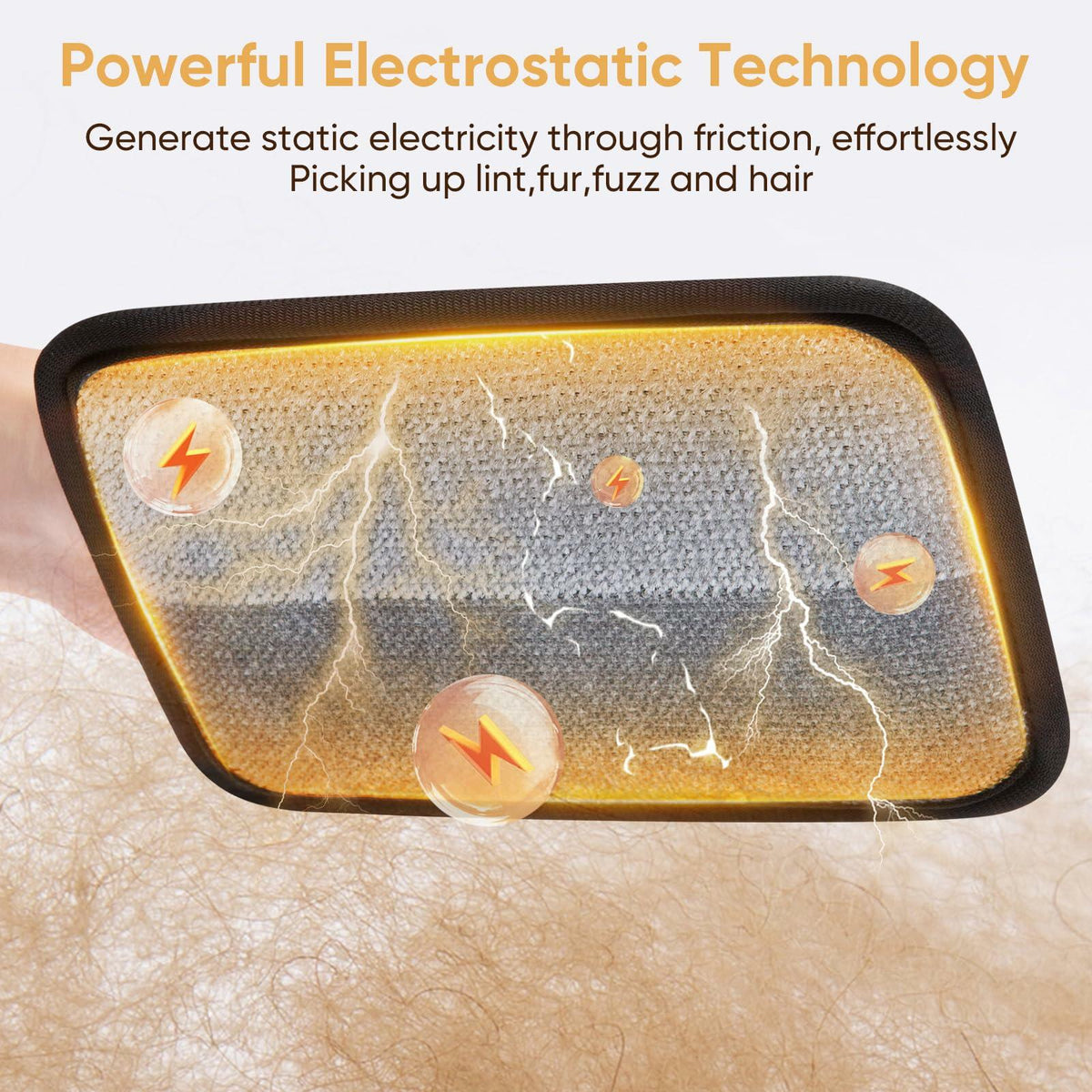 Wqapey Electrostatic Pet Hair Removal Gloves Reusable Cat Dog Fur 1 PCS