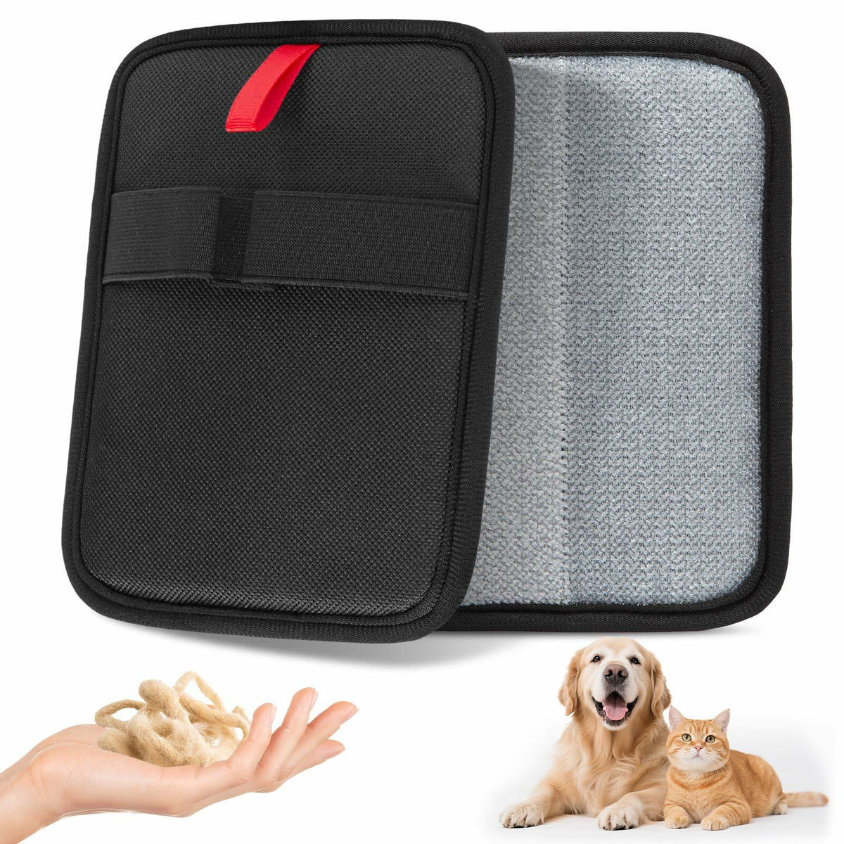Wqapey Electrostatic Pet Hair Removal Gloves Reusable Cat Dog Fur 1 PCS