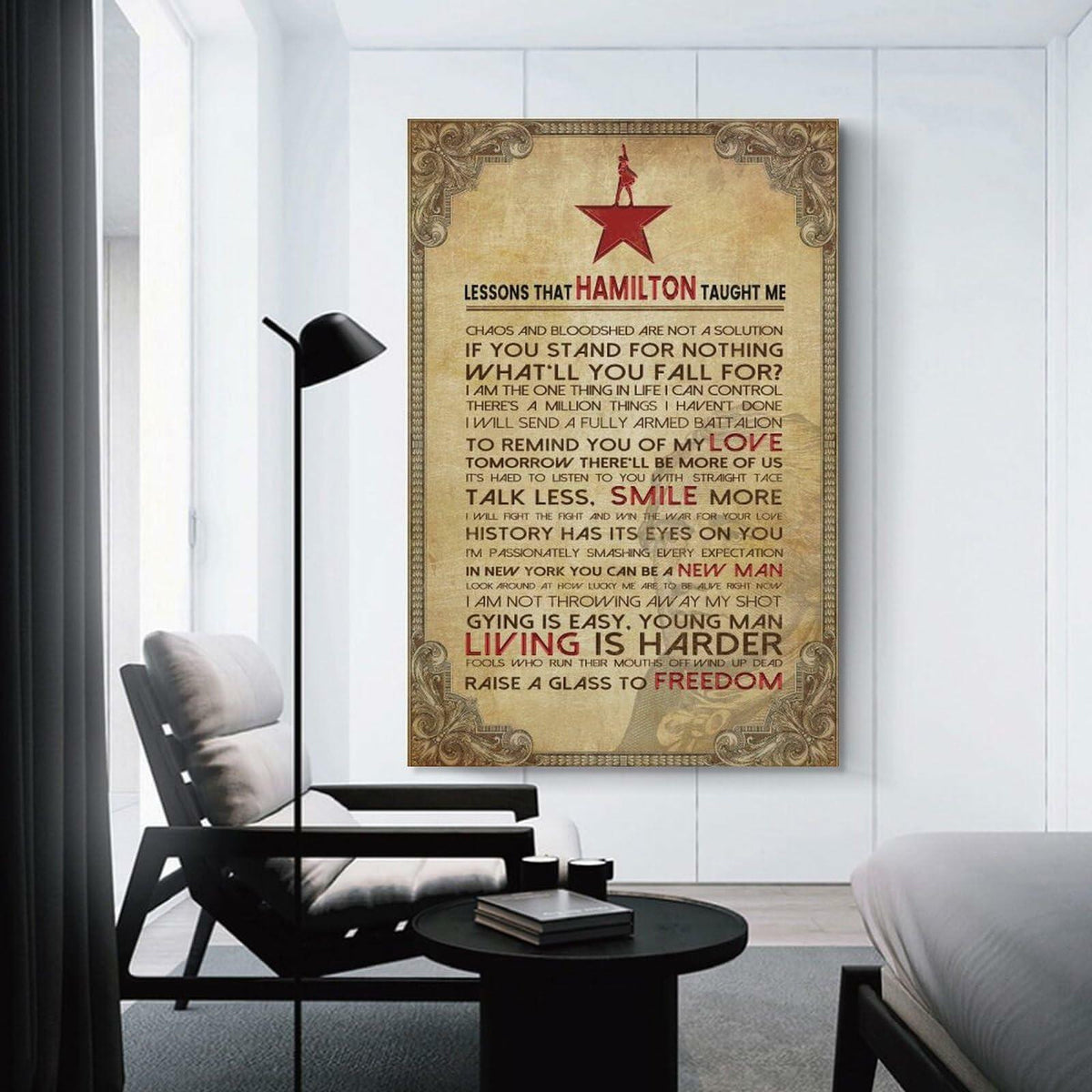 LINWDSB Hamilton Lessons Education Poster 12x18in Unframe-style Portrait
